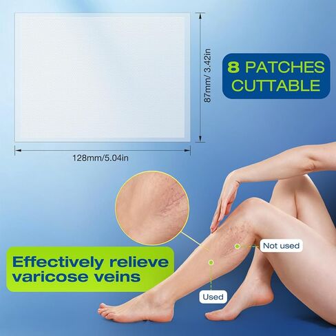Vein Ease Microdarts Care Patches 2 Hours Fast Acting Leg Vein Care Patch Soothe Leg Swelling & Fatigue Improve Blood Circulation Varicose Veins Relief Patch for All Men Women All Skin Types in Saudi Arabia