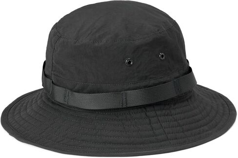 Amazon Essentials Men's Washed Nylon Outdoor Wide Brim Sun Bucket Hat in Kuwait