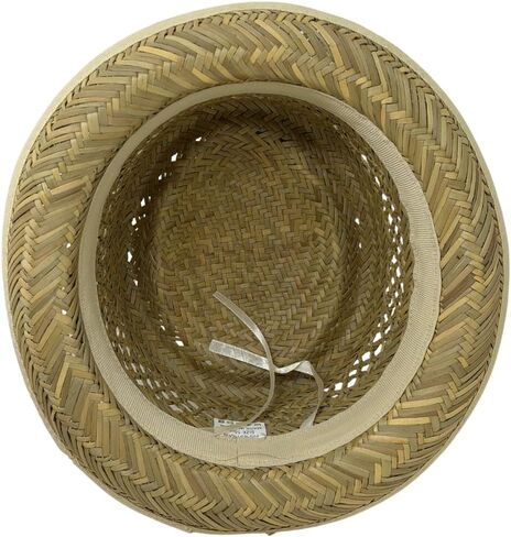 Rush Straw Pork Pie Hat for Men & Women(Hand Made) – Boater Derby Fedora Sun Hat with Upturn Brim, Brown Leather Band & Pineapple Accent – One Size Fits Most. in Saudi Arabia