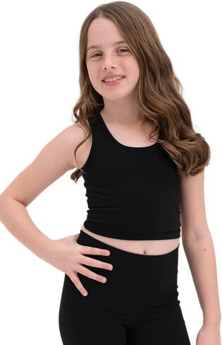 Ethika Girl's Long Line Bra Stretch with Moisture Wicking for Active Play in Kuwait