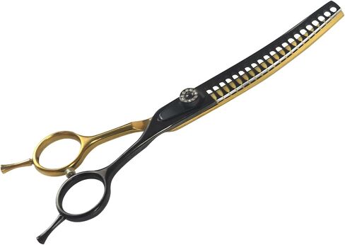 7 Inch Chunker Professional Dog Grooming Chunker Scissors 6Cr13 Stainless Steel Blender Scissors for Pets in Saudi Arabia