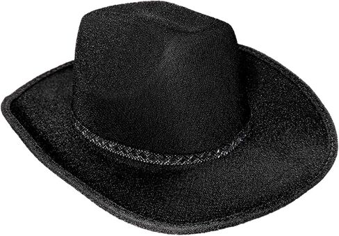 Wedding Party Cowgirl Hat with Rhinestone Fringe Brim Bridal Western Shinning Fedoras Sunproof Hats for Bachelorette in Saudi Arabia