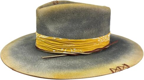 Distressed Ethnic Wool Hat with Distressed Detail Trendy and Comfortable for Men and Women Unique Wool Hat in Saudi Arabia