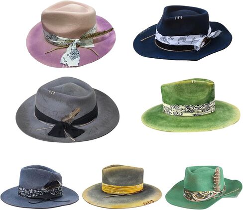 Distressed Ethnic Wool Hat with Distressed Detail Trendy and Comfortable for Men and Women Unique Wool Hat in Saudi Arabia
