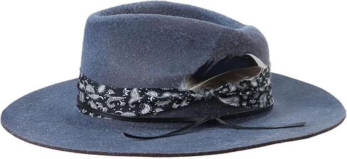 Distressed Ethnic Wool Hat with Distressed Detail Trendy and Comfortable for Men and Women Unique Wool Hat in Saudi Arabia