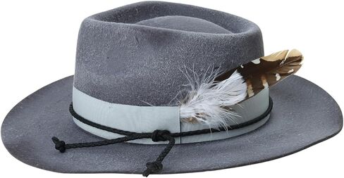 Distress Fedoras Hat for Male Women Party with Belt Roleplay Costume Cowboy Hats HippiesHat Stage Costume in Saudi Arabia