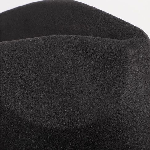Baluue Men’s Wide Brim Fedora Hat Black Felt Jazz Cap Classic British Style Party Dress Hat for Fashionable Men in Kuwait
