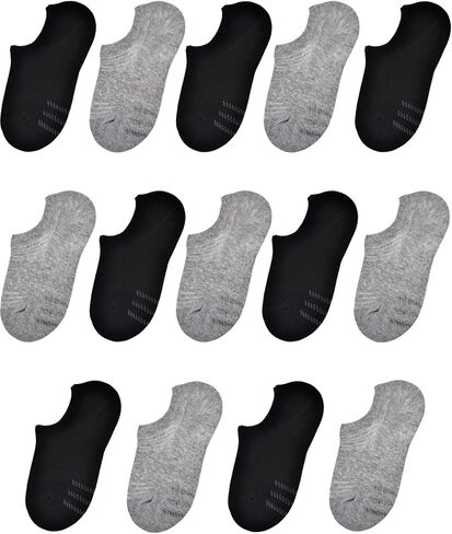 JORMATT 14 Pairs Toddler No Show Socks Anti Slip Cotton Low Cut Socks for Little Boys Girls in Kuwait