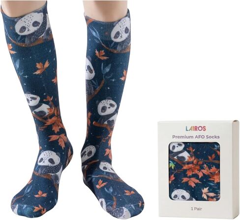 Lairos AFO Socks for Kids - 90% Cotton, Highly Stretchy, No Threads Inside, Solid Colors & Prints in Kuwait