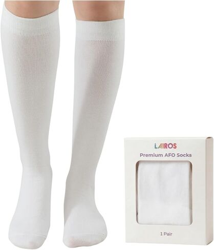 Lairos AFO Socks for Kids - 90% Cotton, Highly Stretchy, No Threads Inside, Solid Colors & Prints in Kuwait