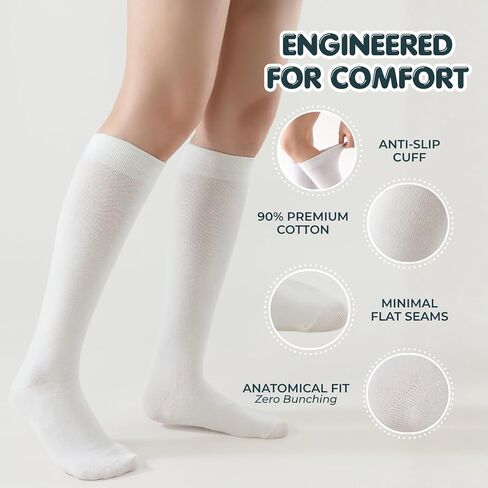 Lairos AFO Socks for Kids - 90% Cotton, Highly Stretchy, No Threads Inside, Solid Colors & Prints in Kuwait