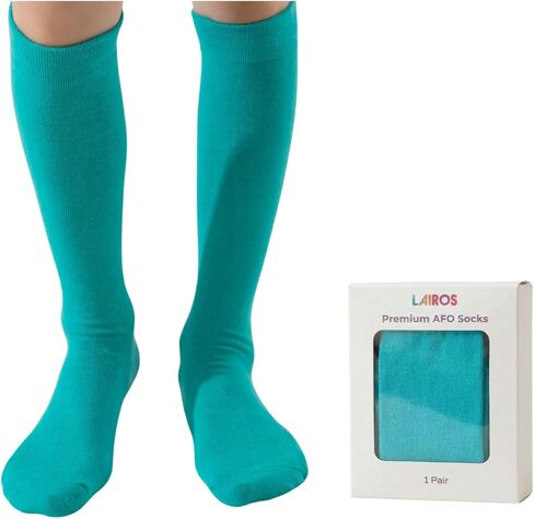 Lairos AFO Socks for Kids - 90% Cotton, Highly Stretchy, No Threads Inside, Solid Colors & Prints in Kuwait