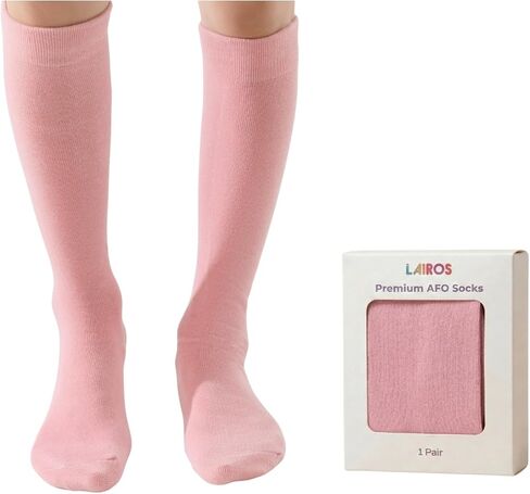 Lairos AFO Socks for Kids - 90% Cotton, Highly Stretchy, No Threads Inside, Solid Colors & Prints in Kuwait