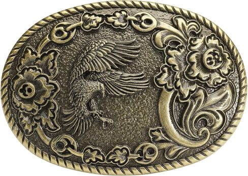Western Belt Buckle for 1.5 Inch Leather Belt Antique Bronze Eagle Vintage Cowboy Belt Buckles for Men Women in Saudi Arabia