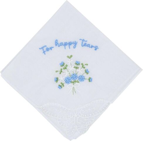 Happy Tears Handkerchief for Bride,Wedding Party Accessory Bridesmaid bridal shower gifts in Saudi Arabia