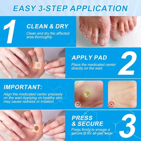 WART Corn Remover Pads for Feet 40% Salicylic Acid Wart Remover Pads, WART Corn Removers for Toes,Body（NDC Code: 85248-065-01） in Saudi Arabia