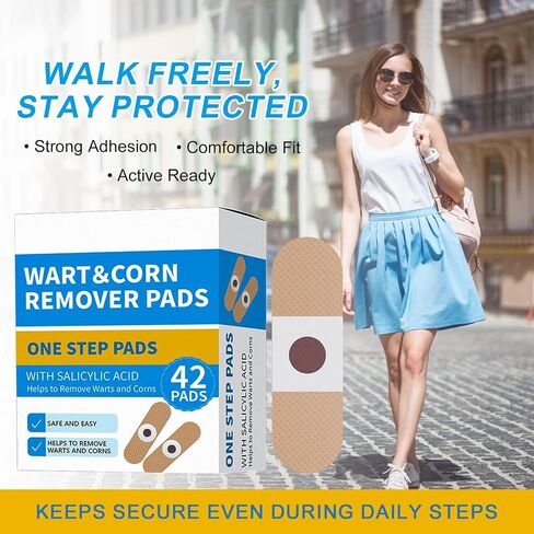 WART Corn Remover Pads for Feet 40% Salicylic Acid Wart Remover Pads, WART Corn Removers for Toes,Body（NDC Code: 85248-065-01） in Kuwait