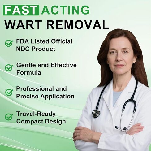 Fast Acting Skin Tag Remover for Face & Body I Salicylic Acid Wart Remover Pen with Brush I Gentle Formula, Travel Size (0.135FL.OZ) in Saudi Arabia