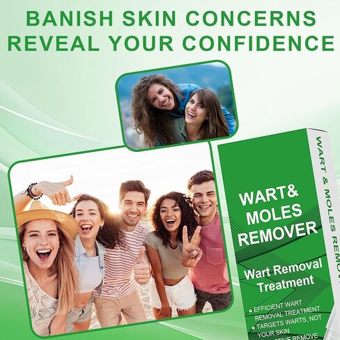 Fast Acting Skin Tag Remover for Face & Body I Salicylic Acid Wart Remover Pen with Brush I Gentle Formula, Travel Size (0.135FL.OZ) in Saudi Arabia