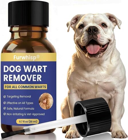 Upgraded Dog Wart & Skin Tag Remover with Built-in Brush – Fast Acting Natural Formula for Gentle Removal of Warts and Skin Tags on Dogs – Safe for All Dogs (20ML) in Saudi Arabia
