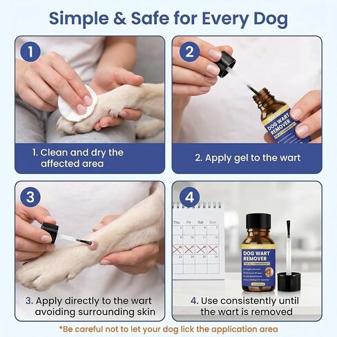Upgraded Dog Wart & Skin Tag Remover with Built-in Brush – Fast Acting Natural Formula for Gentle Removal of Warts and Skin Tags on Dogs – Safe for All Dogs (20ML) in Saudi Arabia
