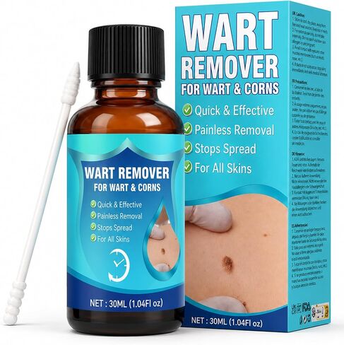 Bee Venom Wart Remover Liquid, Fast Acting Salicylic Acid Treatment for Plantar Warts, Corns & Calluses, Gentle Maximum Strength Formula for Feet, Toes & Hands, 30ML in Saudi Arabia
