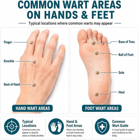 Wart Remover Patches, 17% Salicylic Acid Medicated Patches for Common & Plantar Wart Removal, Waterproof Invisible Wart Treatment Stickers for Hands & Feet, 144 Count, 9mm & 12mm in Saudi Arabia