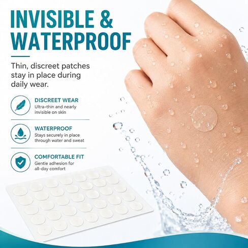 Wart Remover Patches, 17% Salicylic Acid Medicated Patches for Common & Plantar Wart Removal, Waterproof Invisible Wart Treatment Stickers for Hands & Feet, 144 Count, 9mm & 12mm in Saudi Arabia