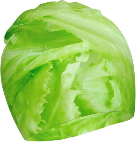 Green Lettuce Pattern Kids Beanie Hats Warm Knit Beanie Cap Skull Caps Gifts Decor for Boys Girls, Medium, White in Saudi Arabia