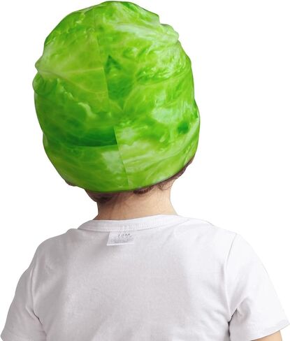 Green Lettuce Pattern Kids Beanie Hats Warm Knit Beanie Cap Skull Caps Gifts Decor for Boys Girls, Medium, White in Saudi Arabia