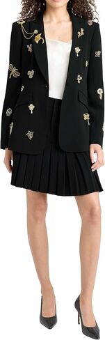 Cinq à Sept Women's Gold Brooches Mini Bane Skirt in Kuwait