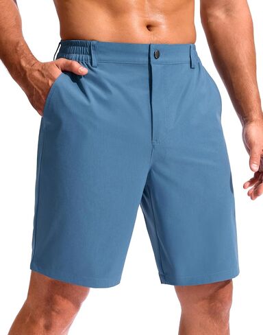 G Gradual Men's Golf Shorts with 3 Pockets 9" Lightweight Stretch Quick Dry Casual Dress Work Shorts for Men in Kuwait