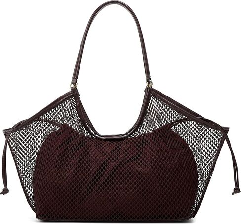 2 Pcs Crochet Tote Bag Women Mesh Summer Beach Bags Slouchy Shoulder Hobo Purse Large Vacation Travel Tote Handbags 2026 in Saudi Arabia