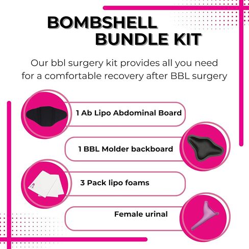 Waist Cincher Tummy Tuck Recovery Must Haves, BBL Posts Surgery Supplies with Lipo Board, Lipos Boards Post Surgery 360 Tabla Postoperatoria Lipo Abdominal, Ab Board Post Surgery Liposuction in Kuwait