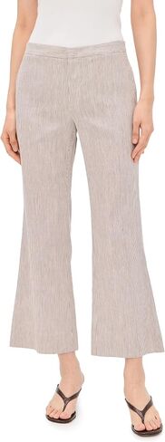 Vince Women's Ticking Striped Crop Flare Trouser in Saudi Arabia