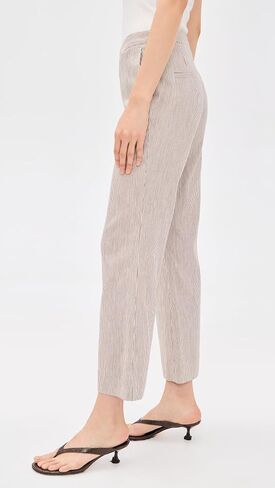 Vince Women's Ticking Striped Crop Flare Trouser in Saudi Arabia