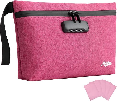 Storage Bag with Combination Lock Large Storage Container Medicine Lock Bag Travel Cosmetic Certificates Organizer Great Christmas Gift in Kuwait