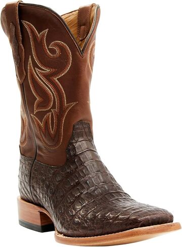 حذاء Cody James الرجالي Exotic Caiman Western ذو مقدمة مربعة واسعة - Becjasr21-37 in Kuwait