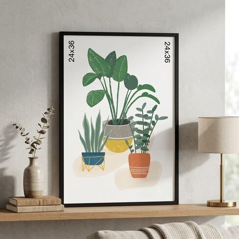 إطار ملصق أسود مسطح مقاس 24 × 36، إطار صورة قابل للتركيب على الحائط للمطبوعات الفنية والملصقات وديكور المنزل in Kuwait