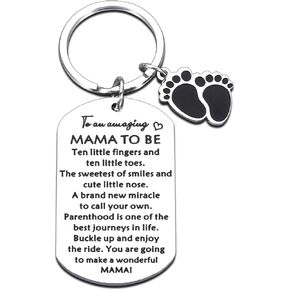 First Mothers Day Gifts for New Mom, New Mom Gift Mom To Be First Time Mom Keychain Gifts for Mommy Mother Mama To Be Pregnant Mom Baby Gift Expecting Mother Gift for Mom Pregnancy Announcement Gift
