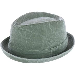 Epoch Hats Company Men's Washed Denim Cotton Fedora Hat