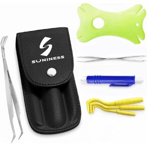7 in 1 Premium Tick Removal Kit, Tick Tweezer Set with Case, Tick Remover, Holster and Tick Card and More