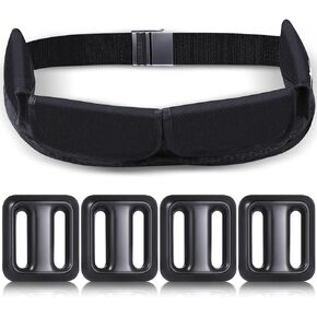 4 Pcs 2.2 lb Dive Weights with 4 Pocket Zippered Scuba Weight Belt with Metal Quick Release Buckle Coated Scuba Dive Weights for Free Diving Spear Fishing Fit for Waist 32" to 52"