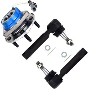 SCITOO 3pcs Wheel Hub Assembly Suspension Kit -Fit for Chevy Impala Monte Carlo Venture for Oldsmobile Silhouette for Pontiac Grand Prix Montana 2WD Trans Sport Outer Tie Rod Wheel Hub Bearing 513121