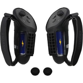 VR Grip Cover Accessories for Meta Quest 3 Controller Grips,VR Controller Grips Cover and VR Thumbstick Covers(Black)