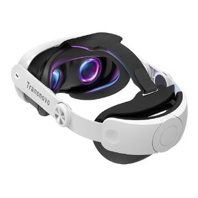 TRANSNOVO Compatible with Oculus Quest 3 Head Strap, VR Accessory for Meta Quest 3,One-Button Retractable Lightweight Elite Strap,Enhanced Comfort Support and Gaming Immersion in VR