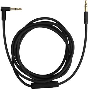 kwmobile Headphone Cable for Beats Studio 3 / Solo 3 / Solo2 / Studio 2 / Studio 1 / Mixr - 140cm Replacement Cord with Microphone + Volume Control - Grey