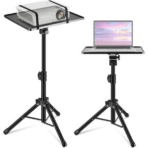 InnoGear Projector Stand Tripod, Portable Laptop Tripod Stand Height Adjustable from 21" to 38" Heavy Duty Projector Tripod for Outdoor Office Home Stage Studio Podium Computer DJ Racks