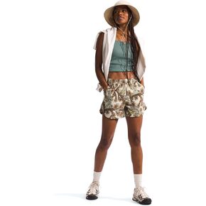 THE NORTH FACE Women's Class V Pathfinder Pull-On Short, Gravel TNF Cactus Camo Print, X-Large Regular