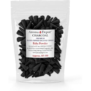 1'' Baby Powder Incense Charcoal Cones (Approx. 85-100)